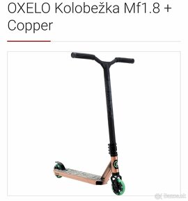 OXELO freestylová kolobežka Mf1.8 + Copper - 12