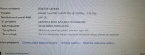 Herný počítač Intel i5-4570 4x3,20GHz.GTX 1050 Ti 4GB.8g ram - 12