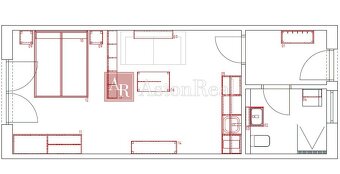 NOVOSTAVBA: prenájom, 2+kk s loggiou, 44 m2, Malachov, vl. p - 12