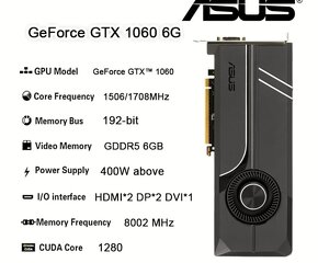 PREDÁM PC Intel i5, Asus GTX 1060, 512GB SSD a 16GB DDR4 - 12