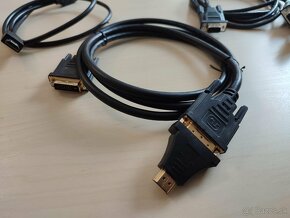 Sada 4 káblov pre displeje (DVI , VGA, HDMI) + redukcia - 12