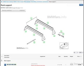 Originalne stresne nosice BMW E36 Coupe - 12