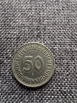 Nemecko - 50 Pfennig 7 ks : 1950, 1966, 1979, 1990, 1992 - 12