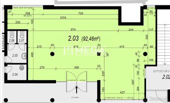 EXKLUZÍVNE NA PRENÁJOM veľký obchodný priestor 96m2 - 12