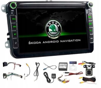 RÁDIO NAVIGÁCIA GPS ANDORID SKODA OCTAVIA FABIA SUPERB RAPID - 12