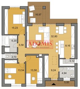 Predáme nadštandardný 4izbový bungalov Cestice 131m2,ČOV,vod - 12