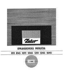 Príručka na Zetor Tatra V3S kombajn Liaz Škoda - 12