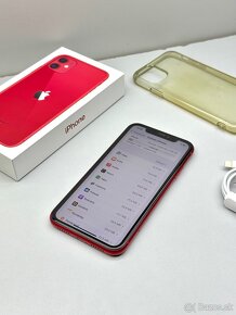 iPhone 11 128GB RED NOVÁ BATÉRIA KOMPLET PRÍSLUŠENSTVO - 12