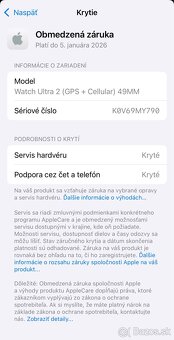 Apple Watch ULTRA 2 49mm GPS LTE Cellular - nové, rok záruka - 12