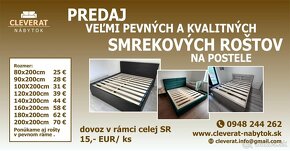 Predám pevny smrekový rošt na posteľ - Všetko NOVE - 12