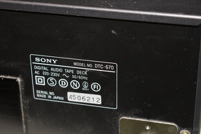 Predám SONY DAT Magnetofón DTC-670 - 12