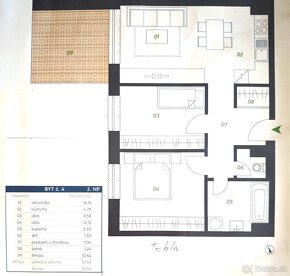 3izb. byt v lokalite Lorinčík Háje s 2 parkovacími miestami - 12