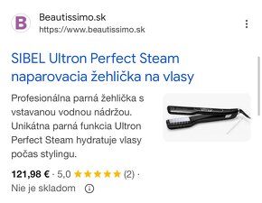 Parna žehlička na vlasy - perfect steam ultron - 12