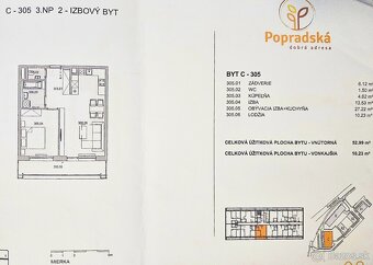 Komplet dokončený 2 izb. byt v novostavbe - Popradská ul. - 12