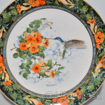 Royal Doulton - porcelánové taniere - Kolibríky - 12