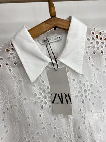 ZARA -  nádherná biela madeirová košeľa PC 49,95 € - 12