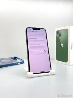 iPhone 13 GREEN ORIGINÁL STAV PRÍSLUŠENSTVO - 12