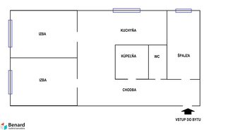 VEĽKÝ 2 IZBOVÝ BYT 63 M2, ŠIRŠIE CENTRUM PREŠOVA. - 12