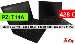 Notebook Lenovo ThinkPad - i5/16GB RAM/500GB SSD/ Win 11 Pro - 12