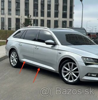 Škoda Superb 3 sedan dvere prave zadne, lišta dverí 3V0 - 12