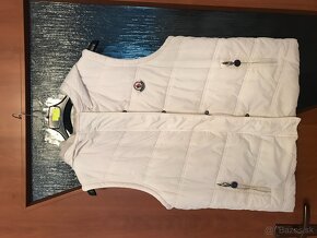 MONCLER originál white damska zimna  vesticka L - 12