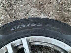 ALU DISKY 5x112r17 +zimne pneu 215/55r17 - 12