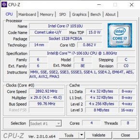 Predám Dell Latitude 5510 i7-1,8 GHz / 32GB RAM / 512GB SSD - 12