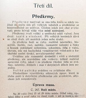 Kuchařská kniha z roku 1914, dobová vazba, zlacený popis - 12