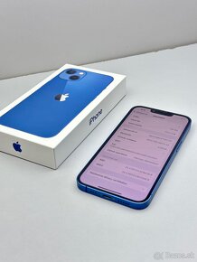 iPhone 13 128GB BLUE TOP ORIGINÁL STAV PRÍSLUŠENSTVO - 12