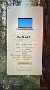 Predám Macbook Pro 13" (2020) 16GB RAM 512GB SSD - ako nový - 12