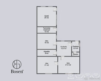 BOSEN | Prízemný rodinný dom s jazierkom v záhrade, 755m2 - 12