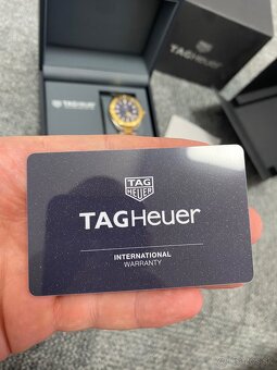 TAG HEUER AQUARACER CALIBRE 5 18k ZLATY BEZEL ROYAL BLUE - 12