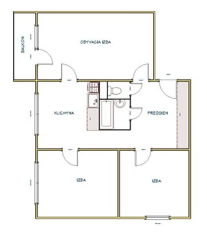 3-izbový byt s balkónom, širšie centrum, Rožňava - 12