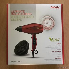 FÉN BaByliss Veloce 2200W červený - 12