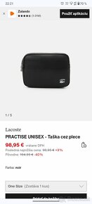 NOVÁ unisex ORIGINÁL KOŽENÁ LACOSTE ľadvinka kabelka,taška - 12