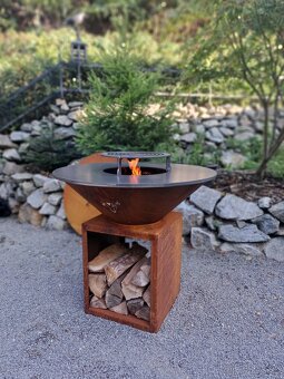 Ohniskovy gril 100cm corten - 12