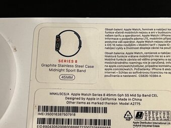 Apple Watch series 8, LTE, Stainless Steel Graphite - 12