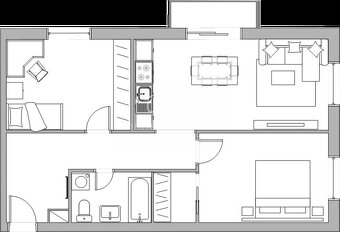 3 izbový byt  (71 m²) A403 na III. poschodí v NOVOSTAVBE, Ko - 12