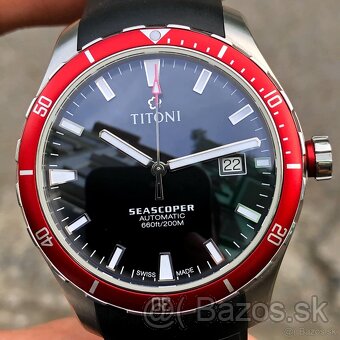 Titoni model Seascoper black - red, orig. hodinky, stav NOVÉ - 12