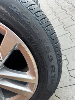 5x112 R18 8J ET39 Audi originál + 225/55 R18 Pirelli (2024) - 12