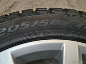 zimná sada GOLF 5x112 r17 + pneu PIRELLI 205/50r17 - 12