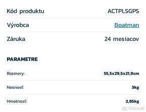 Zavážacia loďka s GPS (BOATMAN ACTOR PLUS GPS) - 12