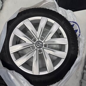 4ks zimna sada original VW, rozmer pneumatik 215/55 R17 - 12