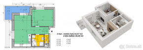 2-izbové byty- novostavba projekt HUMENSKÁ - 12