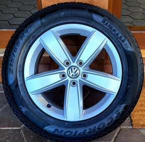 alu R17 5x112, zimné pneu 215/65, orig. VW Tiguan, Ateca... - 12