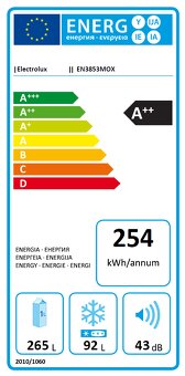 Kombinovaná chladnička Electrolux EN3853MOX - 12