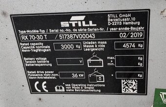 Plynovy VZV Still RX 70-30T - 12