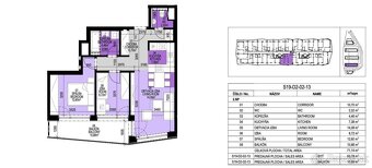 NOMA | FIALOVÁ -Práve dokončený 3-izbový BYT/terasa/2parking - 12