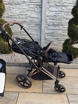 Predám Cybex Priam 4.0 black s rose gold podvozkom - 12