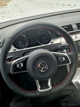 VOLANT VOLKSWAGEN R RLINE kožený ČERVENÉ PREŠÍVANIE - 12